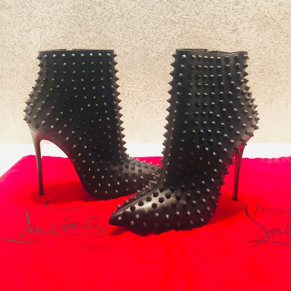 🔴SOLD🔴 Snakilta Spiked Ankle Boot, black Matte - Picture 3 of 8